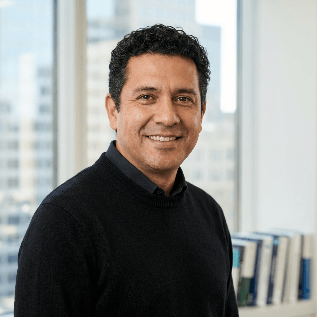 Carlos Mendes, freelancer with a relaxed demeanor